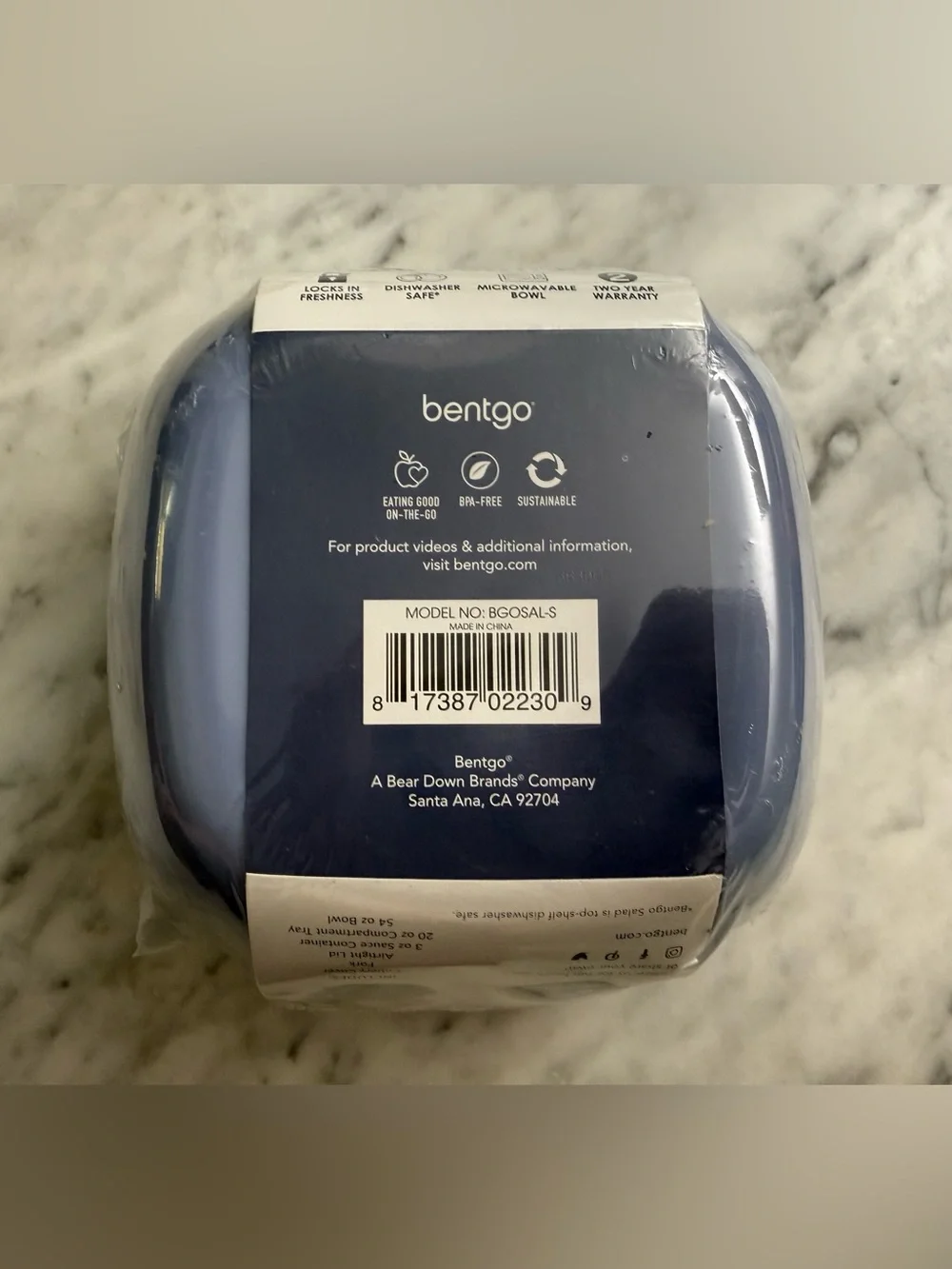 Bentgo Salad All-in-One Container - Slate Blue NWT